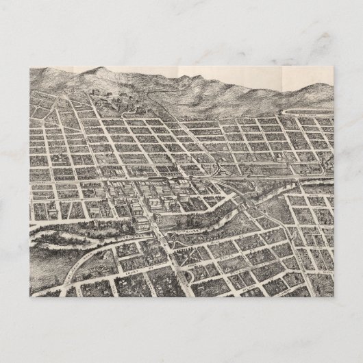 Pictorial Map of Reno Nevada (1907) Briefkaart (Voorkant)