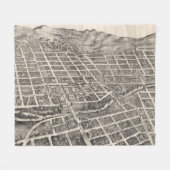 Pictorial Map of Reno Nevada (1907) Fleece Deken (Voorkant (Horizontaal))