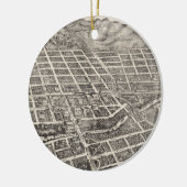  Pictorial Map of Reno Nevada (1907) Keramisch Ornament (Links)