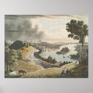 Pictorial Map of Richmond VA (1834) Poster