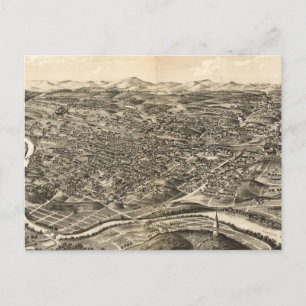  Pictorial Map of Roanoke Virginia (1891) Briefkaart