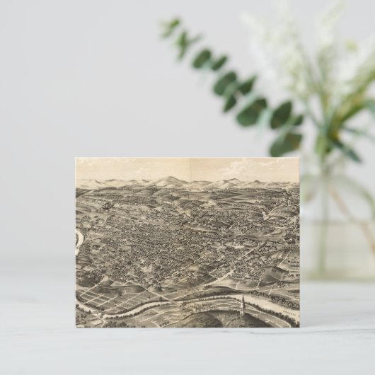  Pictorial Map of Roanoke Virginia (1891) Briefkaart (Staand voorkant)