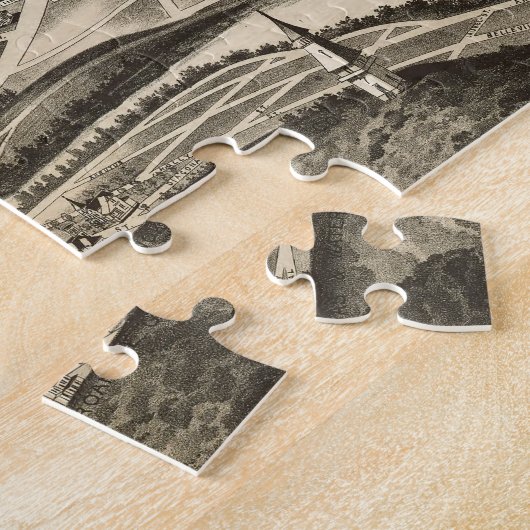  Pictorial Map of Roanoke Virginia (1891) Legpuzzel (Zijkant)