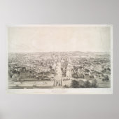  Pictorial Map of Rochester NY (1854) Poster (Voorkant)
