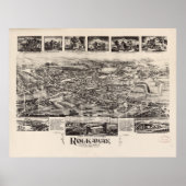  Pictorial Map of Rockaway NJ (1902) Poster (Voorkant)