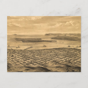 Pictorial Map of San Diego (1876) Briefkaart