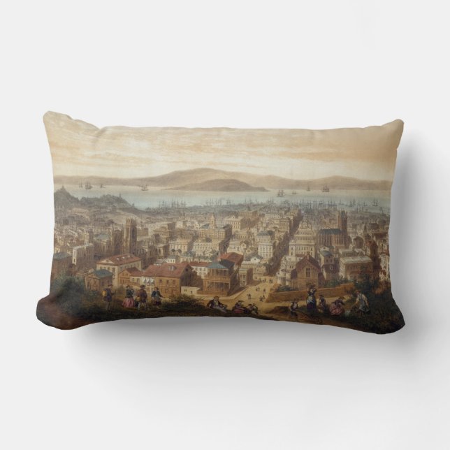  Pictorial Map of San Francisco (1860) Kussen (Voorkant)