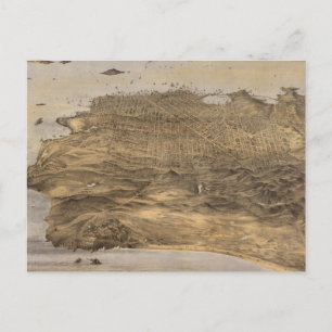  Pictorial Map of San Francisco (1868) Briefkaart