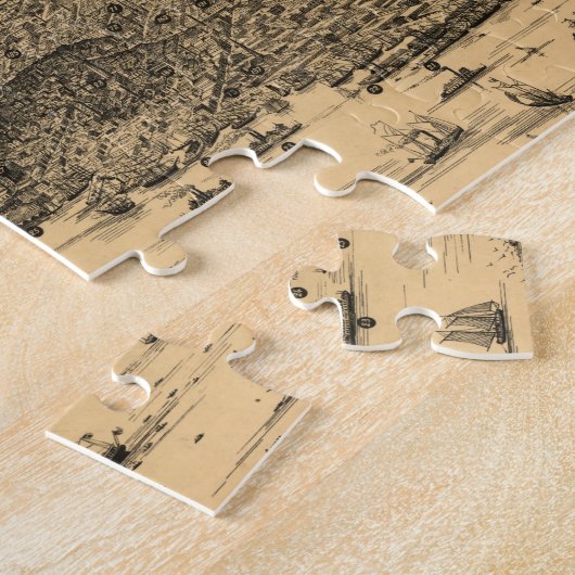  Pictorial Map of San Francisco (1875) Legpuzzel (Zijkant)