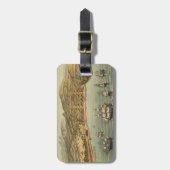 Pictorial Map of San Francisco (1884) Bagagelabel (Voorkant verticaal)