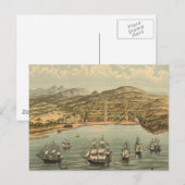  Pictorial Map of San Francisco (1884) Briefkaart (Voorkant / Achterkant)