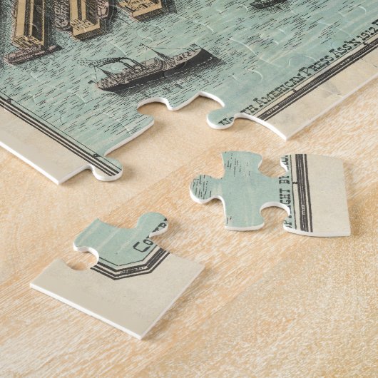 Pictorial Map of San Francisco CA (1913) Legpuzzel (Zijkant)