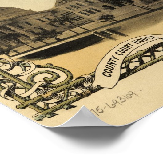  Pictorial Map of San Jose CA (1901) Poster (Hoek)