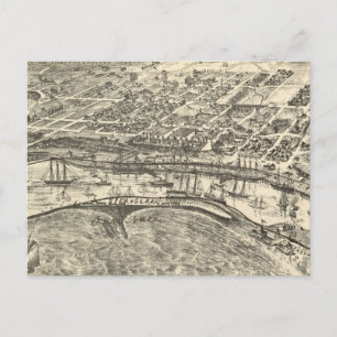Pictorial Map of San Pedro (1902) Briefkaart