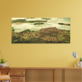  Pictorial Map of Sandusky Ohio (1898) Canvas Afdruk (Insitu (Woonkamer))