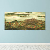  Pictorial Map of Sandusky Ohio (1898) Canvas Afdruk (Insitu (Houten vloer))