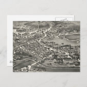  Pictorial Map of Sandwich MA (1884) Briefkaart (Voorkant / Achterkant)