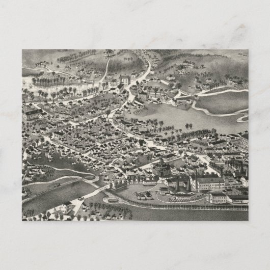  Pictorial Map of Sandwich MA (1884) Briefkaart (Voorkant)