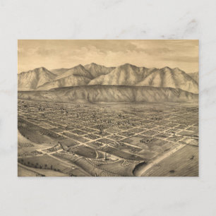  Pictorial Map of Santa Barbara CA (1877) Briefkaart