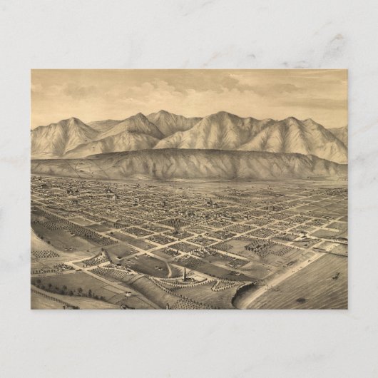  Pictorial Map of Santa Barbara CA (1877) Briefkaart (Voorkant)