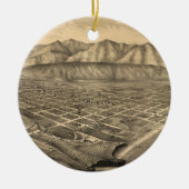 Pictorial Map of Santa Barbara CA (1877) Keramisch Ornament (Voorkant)