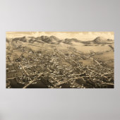  Pictorial Map of Santa Fe (1882) Poster (Voorkant)