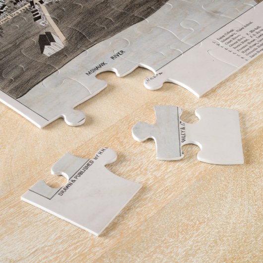 Pictorial Map of Schenectady NY (1875) Legpuzzel (Zijkant)