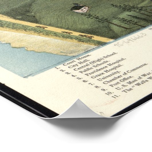  Pictorial Map of Seattle Washington (1891) Poster (Hoek)