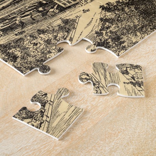  Pictorial Map of Southern Milwaukee (1906) Legpuzzel (Zijkant)