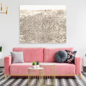  Pictorial Map of Springfield Ohio (1884) Canvas Afdruk (Insitu (Woonkamer))