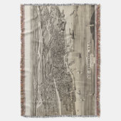 Pictorial Map of St. Augustine FL (1885) Deken (Voorkant Verticaal)