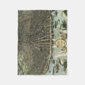  Pictorial Map of St. Louis (1896) Fleece Deken (Voorkant)