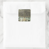 Pictorial Map of St. Louis (1896) Vierkante Sticker (Tas)