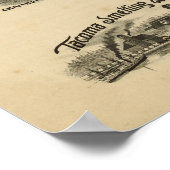  Pictorial Map of Tacoma WA (1893) Poster (Hoek)