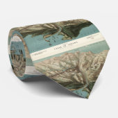  Pictorial Map of the Panama Canal (1881) Stropdas (Opgerold)