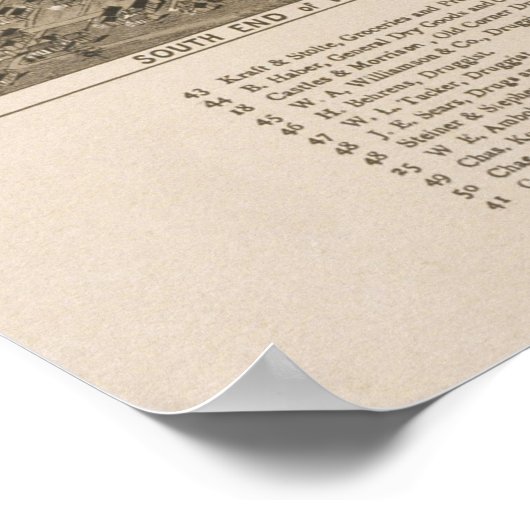 Pictorial Map of Waco Texas (1886) Poster (Hoek)