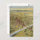  Pictorial Map of Waco Texas (1892) Briefkaart (Voorkant / Achterkant)