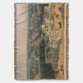 Pictorial Map of Washington D.C. (1852) Deken (Voorkant Verticaal)