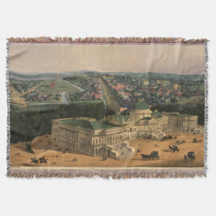 Pictorial Map of Washington D.C. (1852) Deken