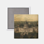 Pictorial Map of Washington D.C. (1857) Magneet (Voorkant / Achterkant)