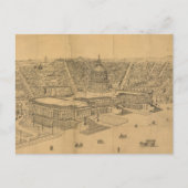  Pictorial Map of Washington D.C. (1872) Briefkaart (Voorkant)