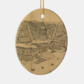  Pictorial Map of Washington D.C. (1872) Keramisch Ornament (Rechts)