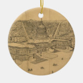  Pictorial Map of Washington D.C. (1872) Keramisch Ornament (Voorkant)