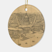  Pictorial Map of Washington D.C. (1872) Keramisch Ornament (Links)