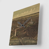  Pictorial Map of Washington D.C. (1892) Vierkante Klok (Hoek)