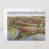 Pictorial Map of Washington D.C. (1901) Briefkaart (Voorkant / Achterkant)