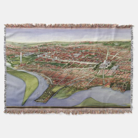 Pictorial Map of Washington D.C. (1901) Deken (Voorkant)