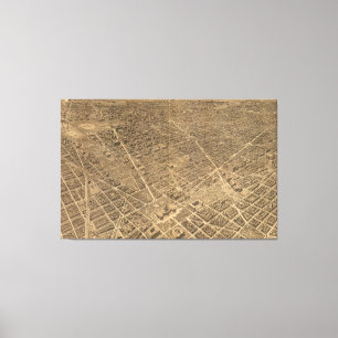 Pictorial Map of Washington D.C. (1921) Canvas Afdruk
