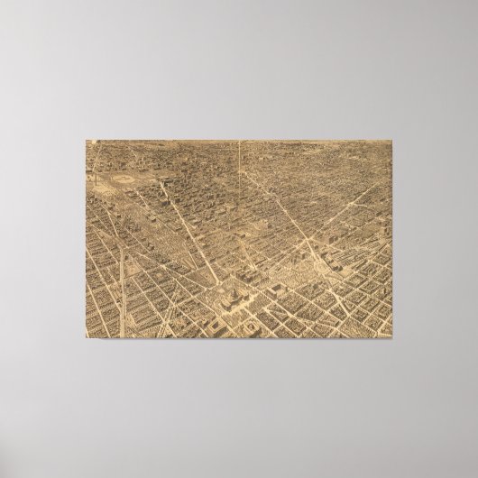Pictorial Map of Washington D.C. (1921) Canvas Afdruk (Voorkant)