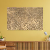 Pictorial Map of Washington D.C. (1921) Canvas Afdruk (Insitu (Woonkamer))